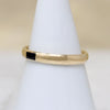 French Cut Sapphire in Curvy Gold Band by 720