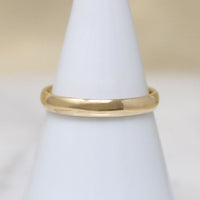 French Cut Sapphire in Curvy Gold Band by 720