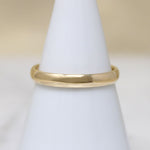 French Cut Sapphire in Curvy Gold Band by 720