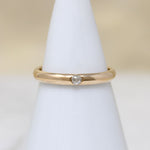 Antique Diamond c. 1820 in Slim Gold Band by 720