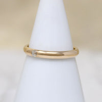 Antique Diamond c. 1820 in Slim Gold Band by 720
