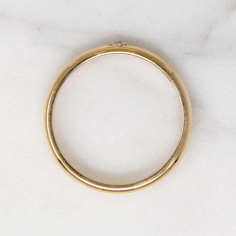 Antique Diamond c. 1820 in Slim Gold Band by 720