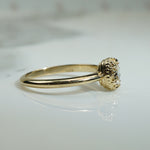 Oval Rose Cut Diamond in Engraved Bezel Ring by 720
