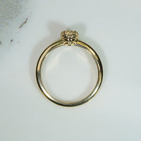 Oval Rose Cut Diamond in Engraved Bezel Ring by 720
