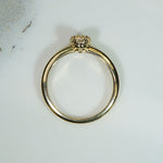 Oval Rose Cut Diamond in Engraved Bezel Ring by 720