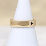 French Cut Sapphire c.1910 in Recycled Gold Band by 720