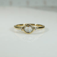 Rose Cut Diamond Ring with Tiny Accents by 720