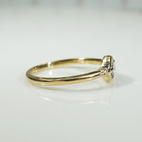 Rose Cut Diamond Ring with Tiny Accents by 720