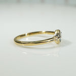 Rose Cut Diamond Ring with Tiny Accents by 720