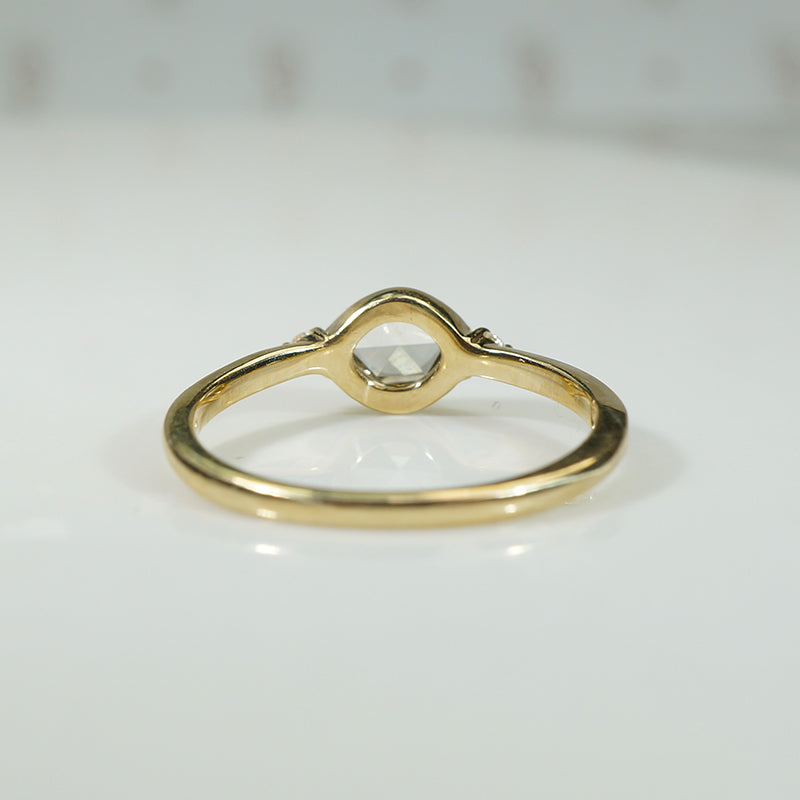 Rose Cut Diamond Ring with Tiny Accents by 720