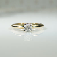 Old Mine Cushion Cut Diamond in Classic Solitaire Engagement Ring by 720