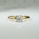 Old Mine Cushion Cut Diamond in Classic Solitaire by 720