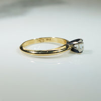 Old Mine Cushion Cut Diamond in Classic Solitaire Engagement Ring by 720