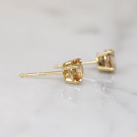 Just Peachy 1.15tcw Imperial Topaz Stud Earrings