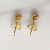 Just Peachy 1.15tcw Imperial Topaz Stud Earrings