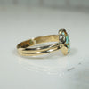 Cool Mint Chip Turquoise in Curvaceous Gold Ring by 720