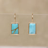 Kintsugi Inspired Turquoise & Gold Earrings by 720