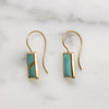 Kintsugi Inspired Turquoise & Gold Earrings by 720