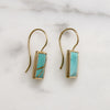 Kintsugi Inspired Turquoise & Gold Earrings by 720
