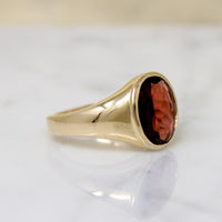 Hypnotic Almandine Garnet Signet Ring by 720