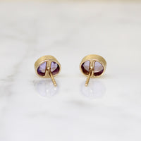 Bright Purple Sapphires in 14k Stud Earrings by 720