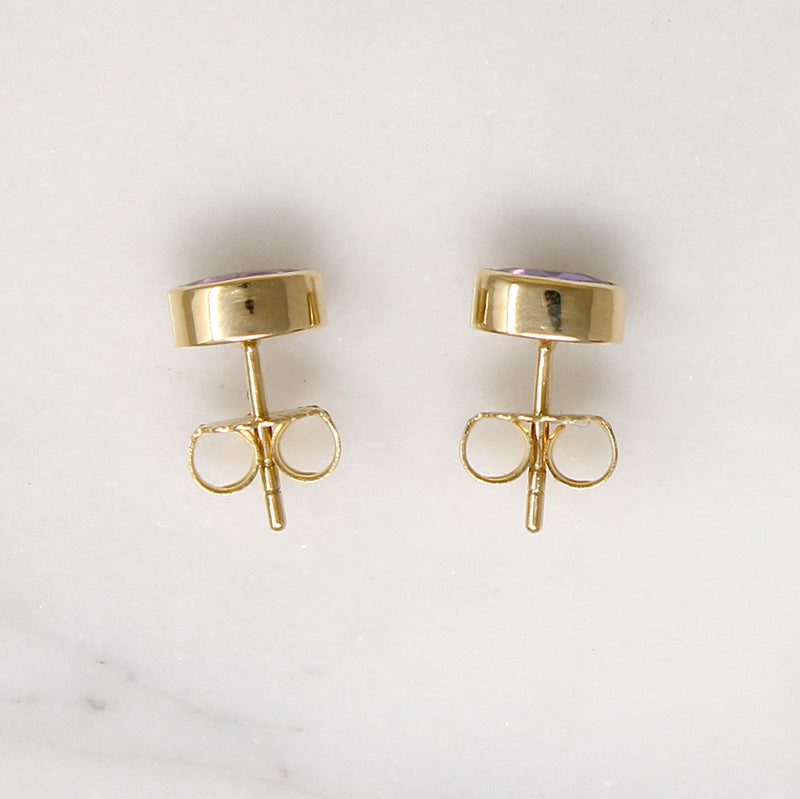 Bright Purple Sapphires in 14k Stud Earrings by 720