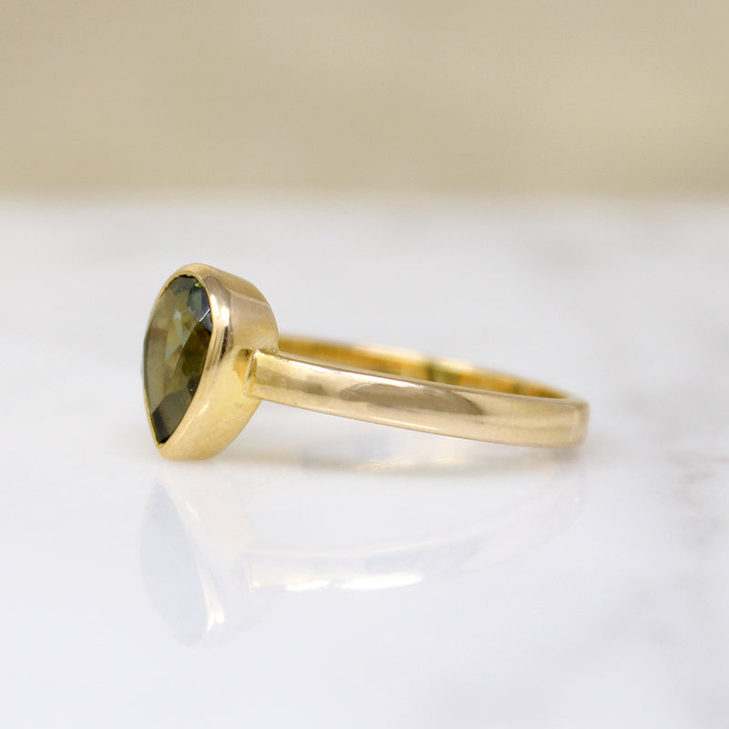 Out of This World Moldavite Solitaire Ring by 720