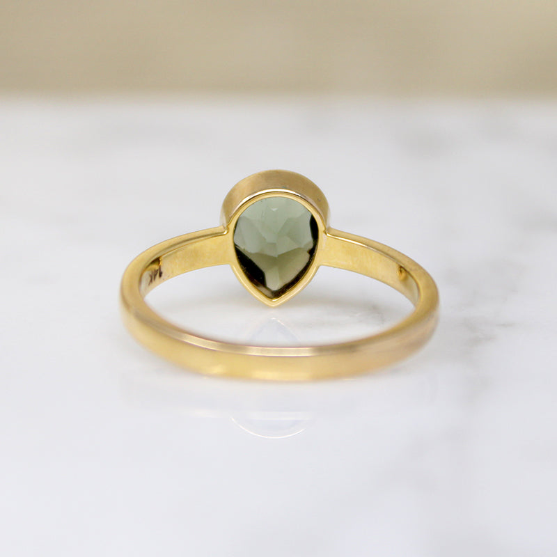 Out of This World Moldavite Solitaire Ring by 720