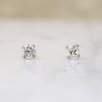 Charismatic .80tcw Old Mine Cut Diamond Stud Earrings