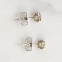 Charismatic .80tcw Old Mine Cut Diamond Stud Earrings