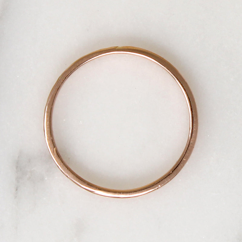 Diamonds & Flowers Artisan Rose Gold Band by 720