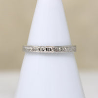 Diamonds & Flowers Artisan White Gold Band by 720