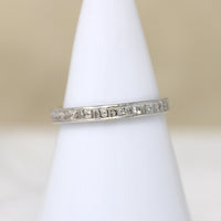 Diamonds & Flowers Artisan White Gold Band by 720