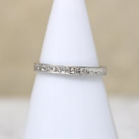 Diamonds & Flowers Artisan White Gold Band by 720
