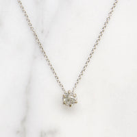 Old Mine Cut Diamond in White Gold Pendant by 720