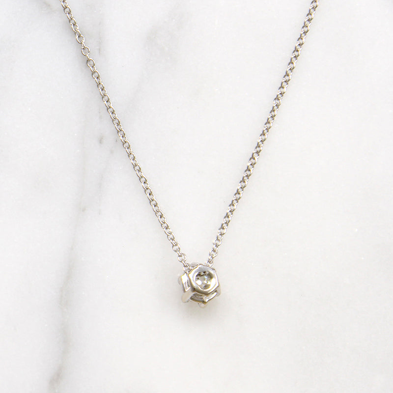 Old Mine Cut Diamond in White Gold Pendant by 720
