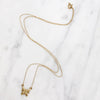 Light 14k Gold Butterfly Charm Necklace