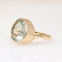 Organics Aquamarine & Recycled Gold Ring by 720
