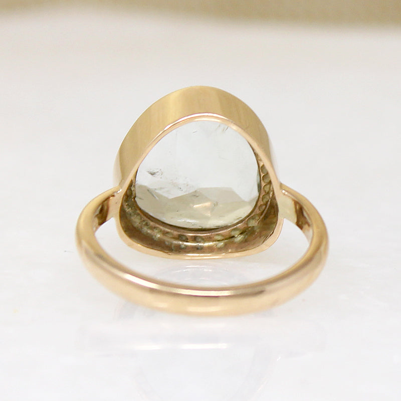 Organics Aquamarine & Recycled Gold Ring by 720