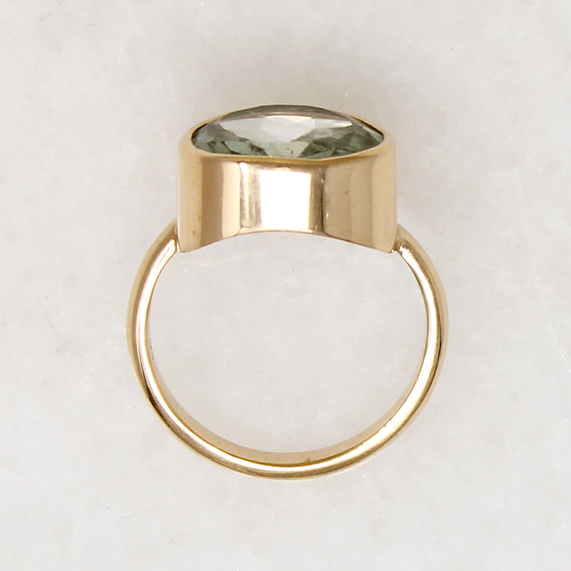 Organics Aquamarine & Recycled Gold Ring by 720