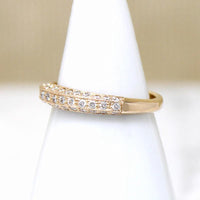 Deco Diamond Wedding Band by 720