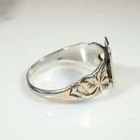 Peg's Poison Ivy Silver Gilt Signet Ring