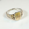 Peg's Poison Ivy Silver Gilt Signet Ring