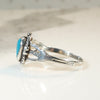 Dainty Turquoise & Sterling Silver Navajo Ring