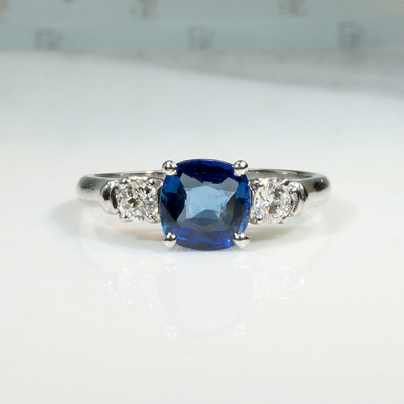 Breathtaking Burmese Sapphire & Diamond Ring