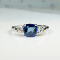 Breathtaking Burmese Sapphire & Diamond Ring