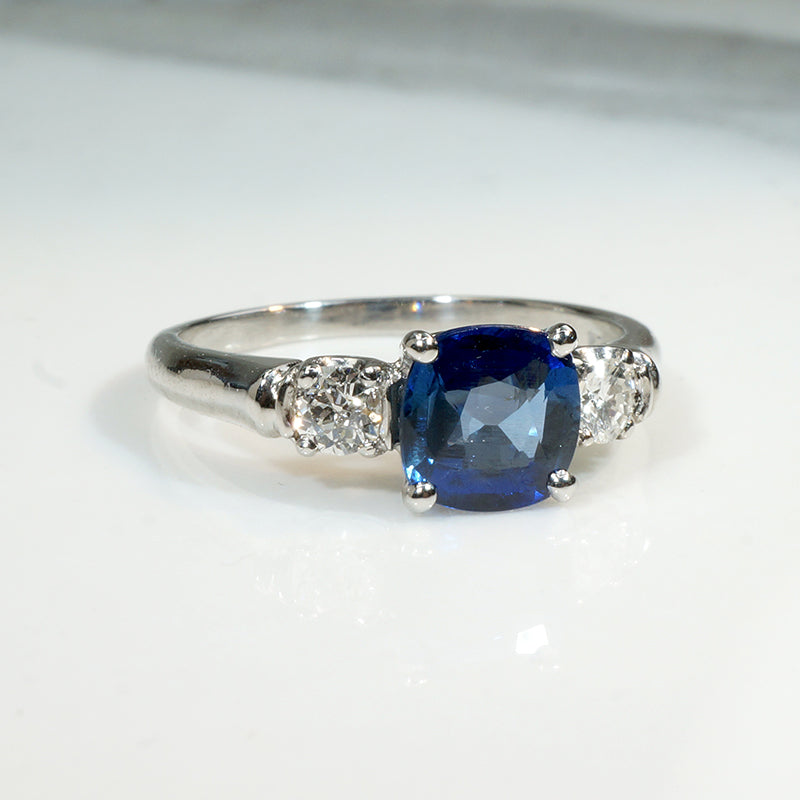Breathtaking Burmese Sapphire & Diamond Ring