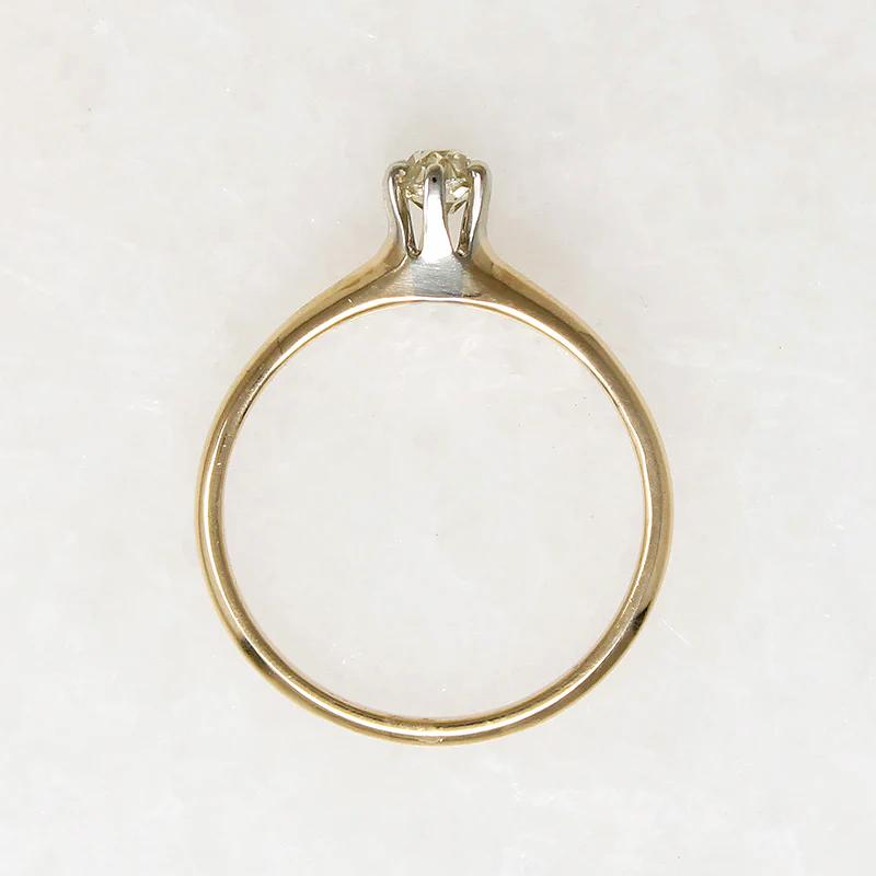 Cheeky Old Mine Cut Diamond Solitaire Ring