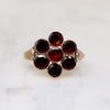 Darling Daisy Antique Garnet & Gold Ring