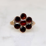 Darling Daisy Antique Garnet & Gold Ring